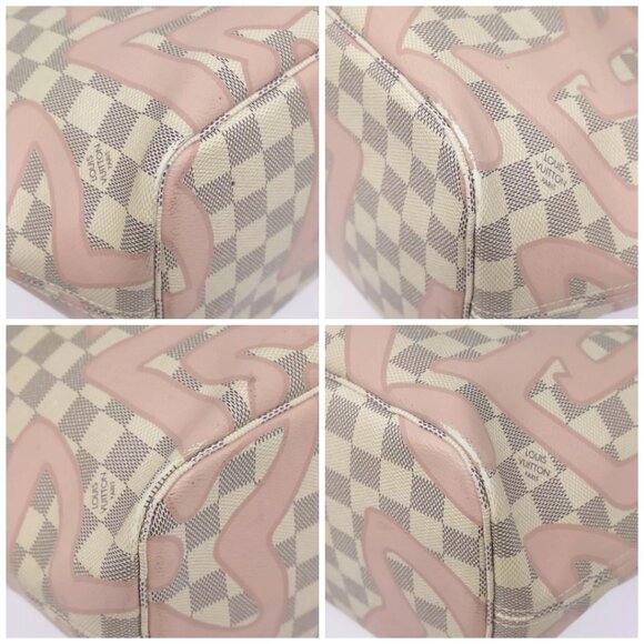 LOUIS VUITTON Damier Azur Neverfull MM Tote Bag - Picture 15 of 16